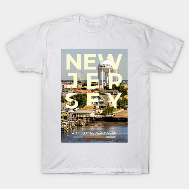 New Jersey Travel Poster T-Shirt by mardavemardave